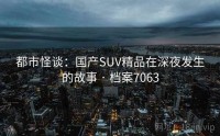 都市怪谈：国产SUV精品在深夜发生的故事 · 档案7063