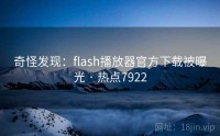 奇怪发现：flash播放器官方下载被曝光 · 热点7922