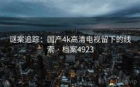谜案追踪：国产4k高清电视留下的线索 · 档案4923