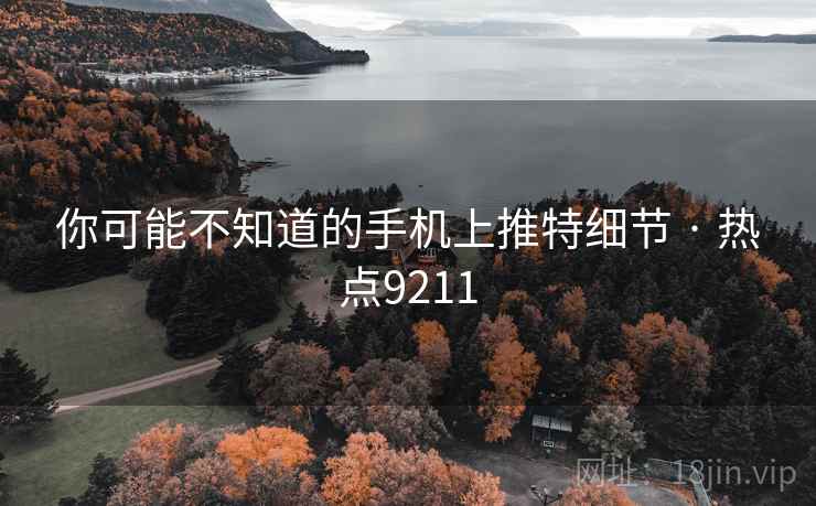你可能不知道的手机上推特细节 · 热点9211