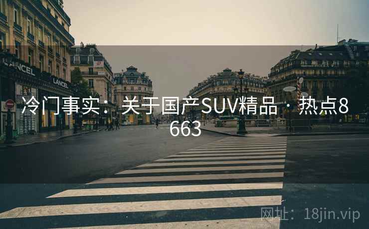 冷门事实：关于国产SUV精品 · 热点8663
